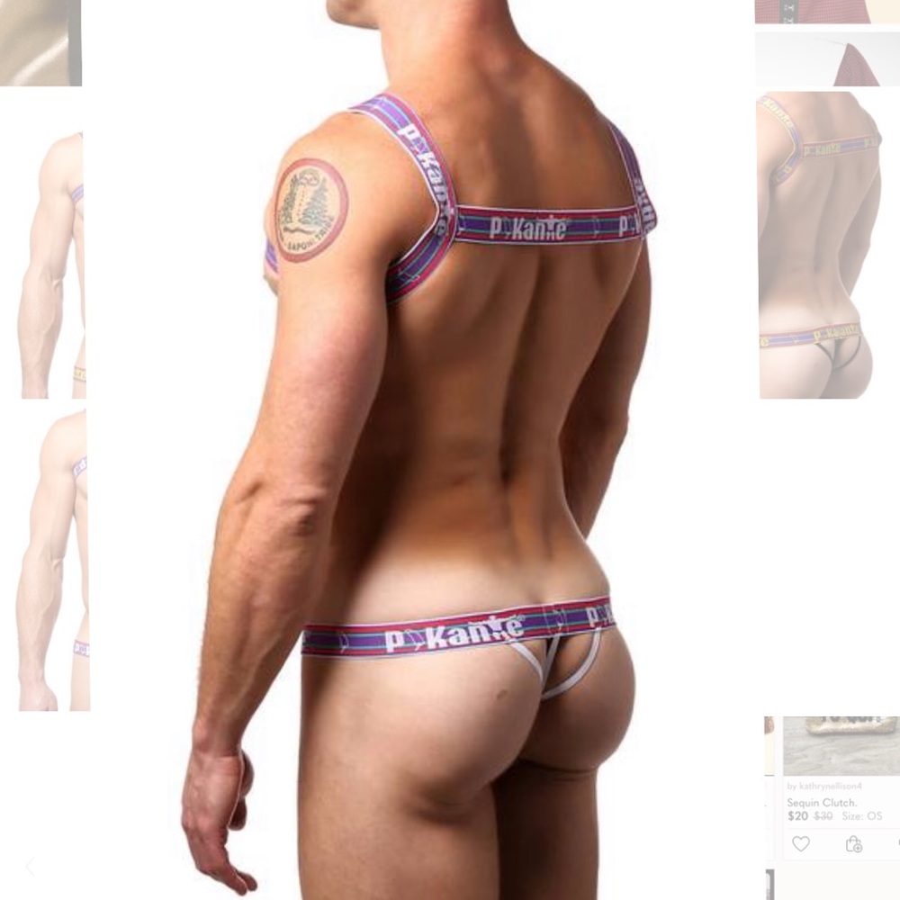 Pikante White Attraction Harness Thong - Picture 3 of 3